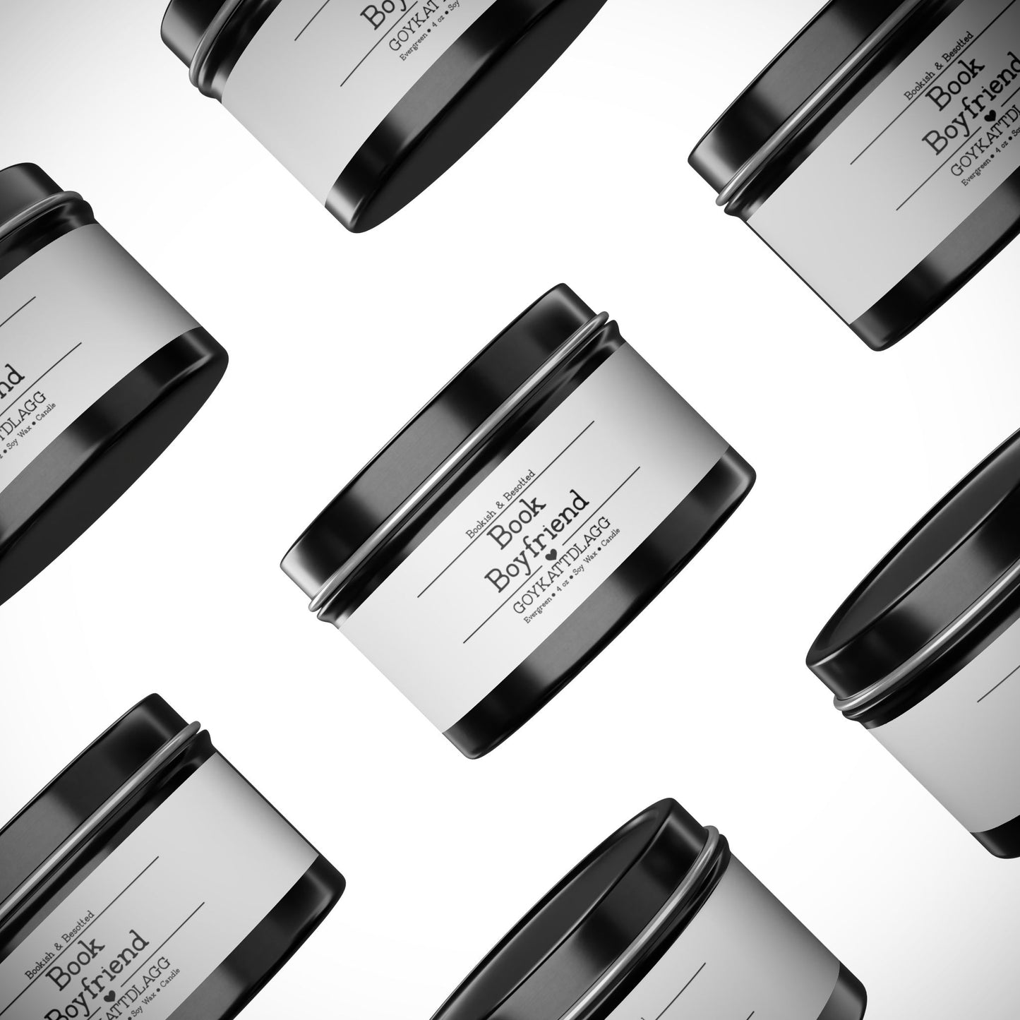 Book Boyfriend Candle – “GOYKACTMLAGG” (Evergreen, 4oz Soy Wax)