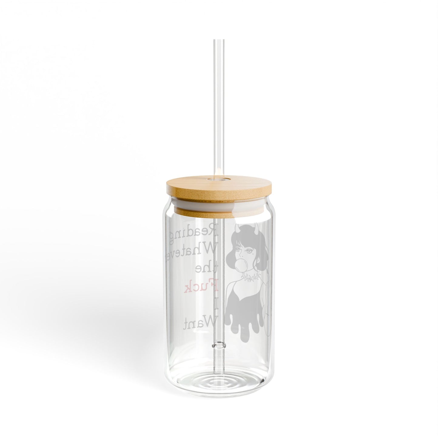Reading Whatever the Fck I Want – 16oz Glass Tumbler