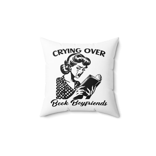 Crying Over Book Boyfriends Pillow