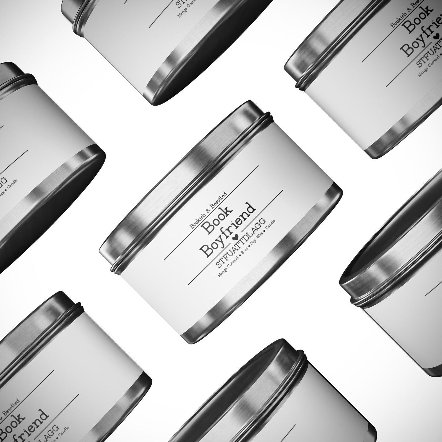 Book Boyfriend Candle – “STFUATTDLAGG” (Mango Coconut, 8oz Soy Wax)