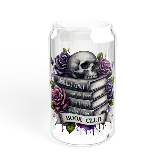 Morally Gray Book Club 16oz Glass