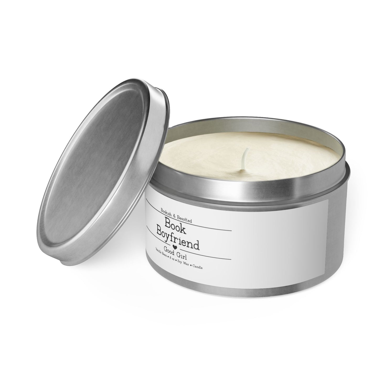 Book Boyfriend Candle – “Good Girl” (Vanilla Bean, 8oz Soy Wax)