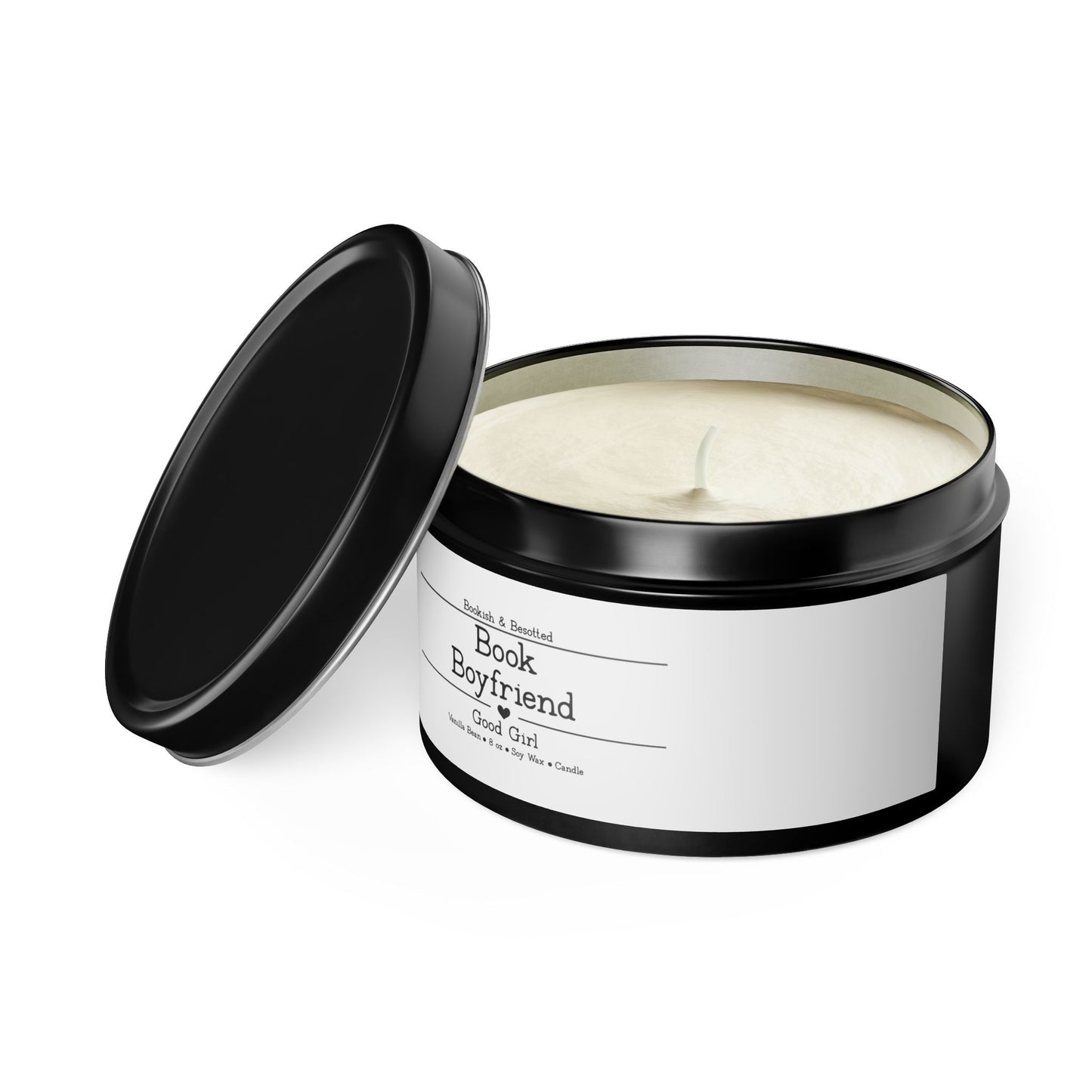 Book Boyfriend Candle – “Good Girl” (Vanilla Bean, 8oz Soy Wax)
