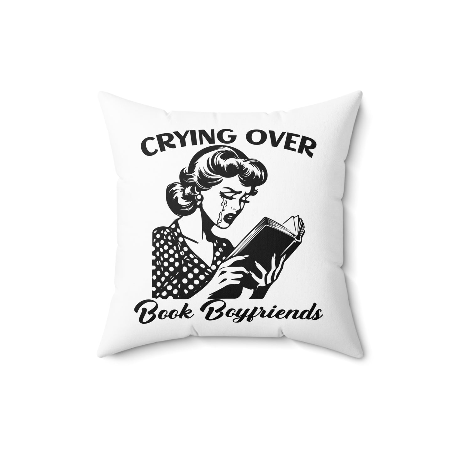 Crying Over Book Boyfriends Pillow