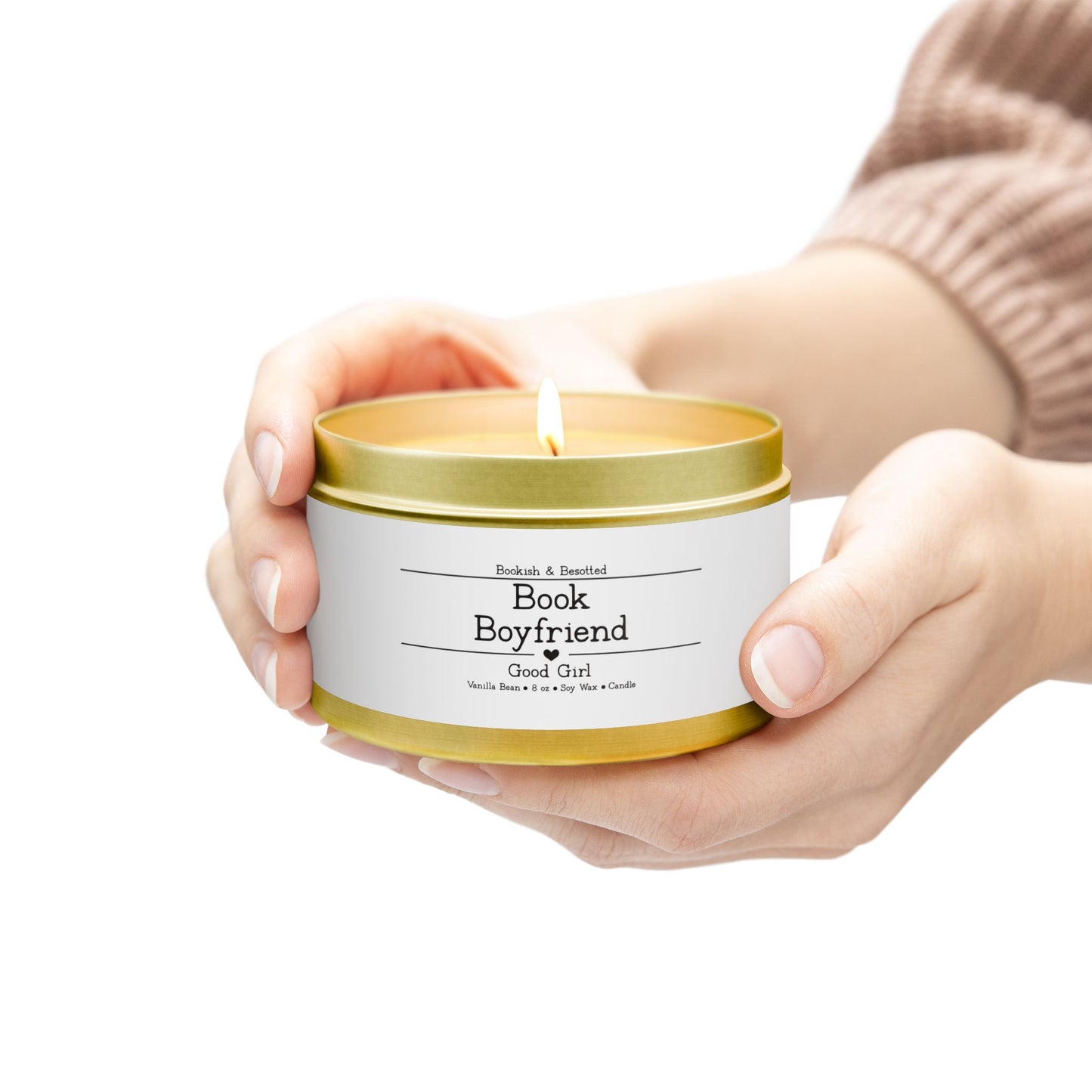Book Boyfriend Candle – “Good Girl” (Vanilla Bean, 8oz Soy Wax)