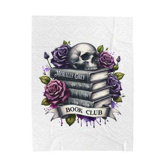Morally Gray Book Club Plush Reading Blanket