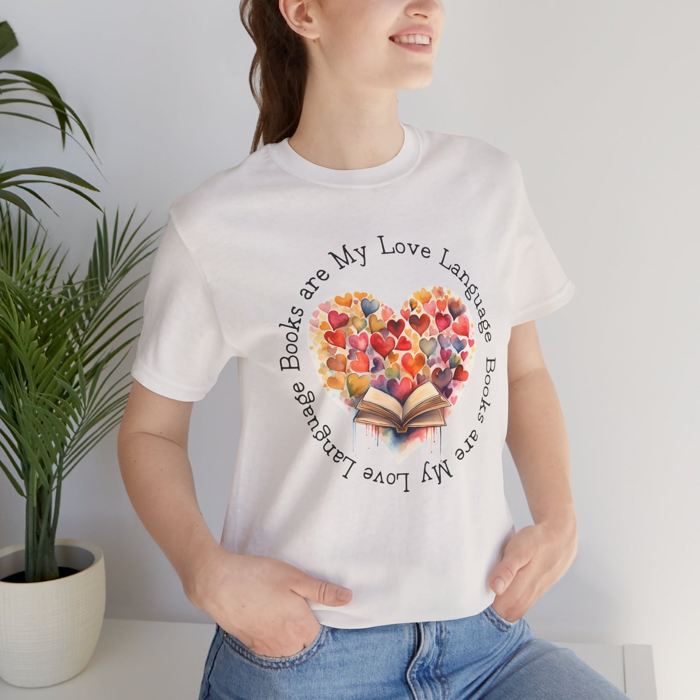 Books Are My Love Language Unisex Tee - Perfect for Book Lovers