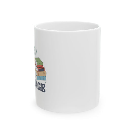 Mug - Books are my love language, Ceramic Mug (11oz)