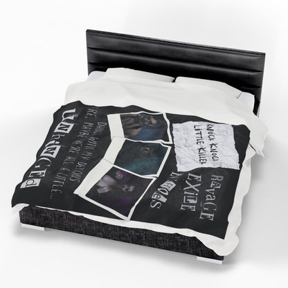 Dance with My Demons Plush Blanket, Cozy Throw