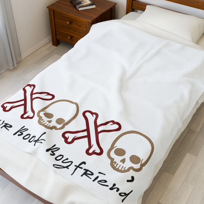 Plush Blanket - XOXO Your Book Boyfriend Design