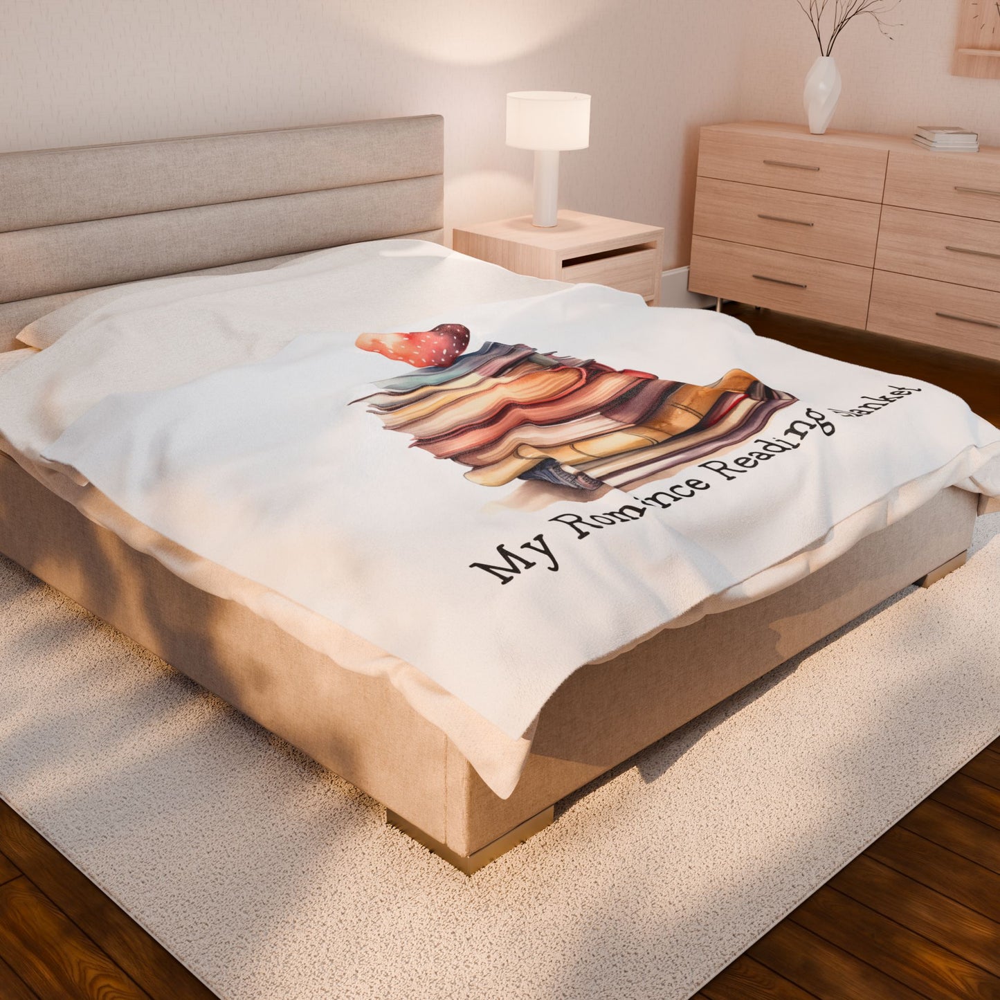 Velveteen Plush Blanket- My Romance Reading Blanket