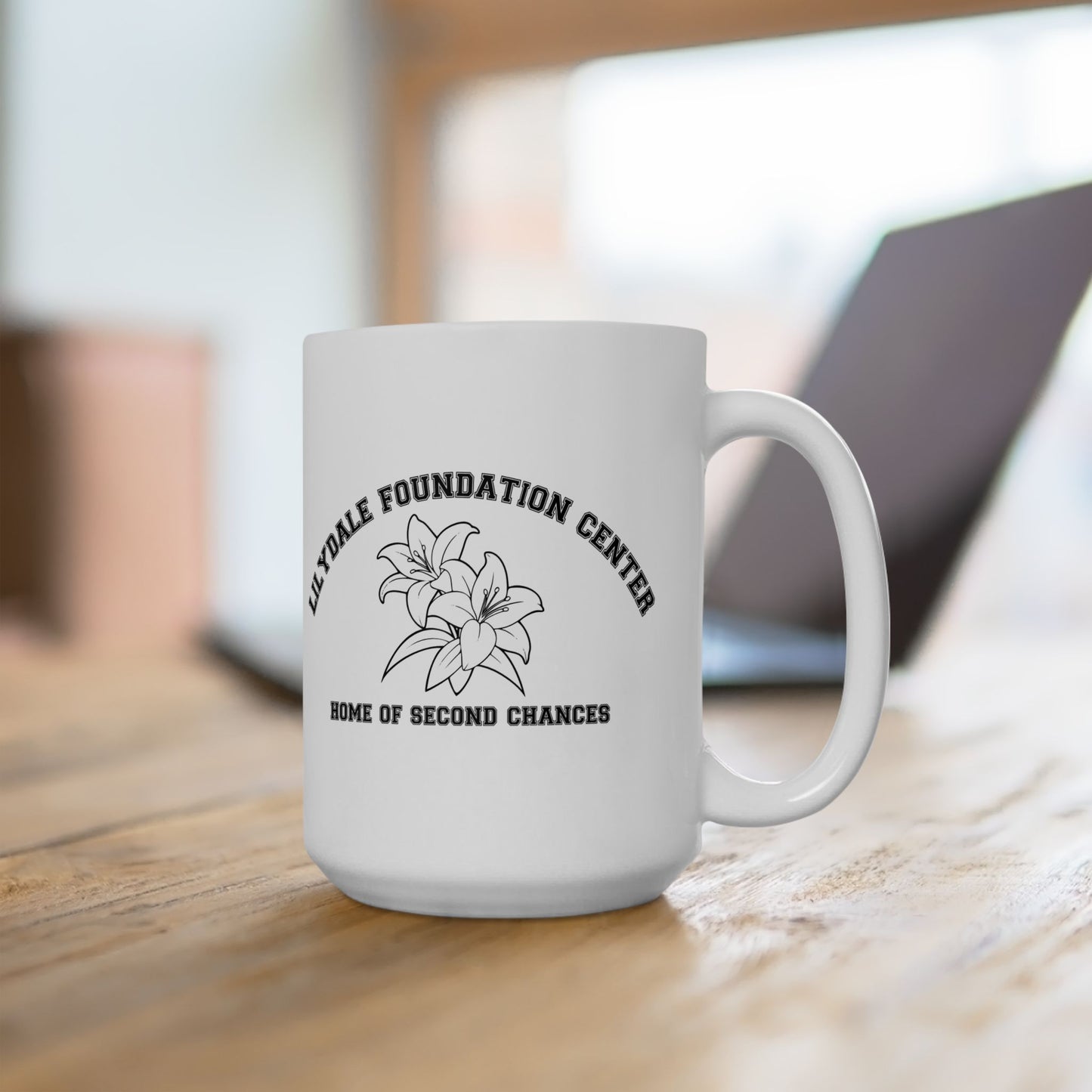 Lilydale Foundation Center Ceramic Mug — 'Home of Second Chances' Logo Coffee Cup (11oz/15oz)