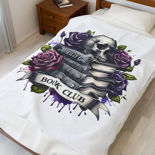 Morally Gray Book Club Plush Reading Blanket