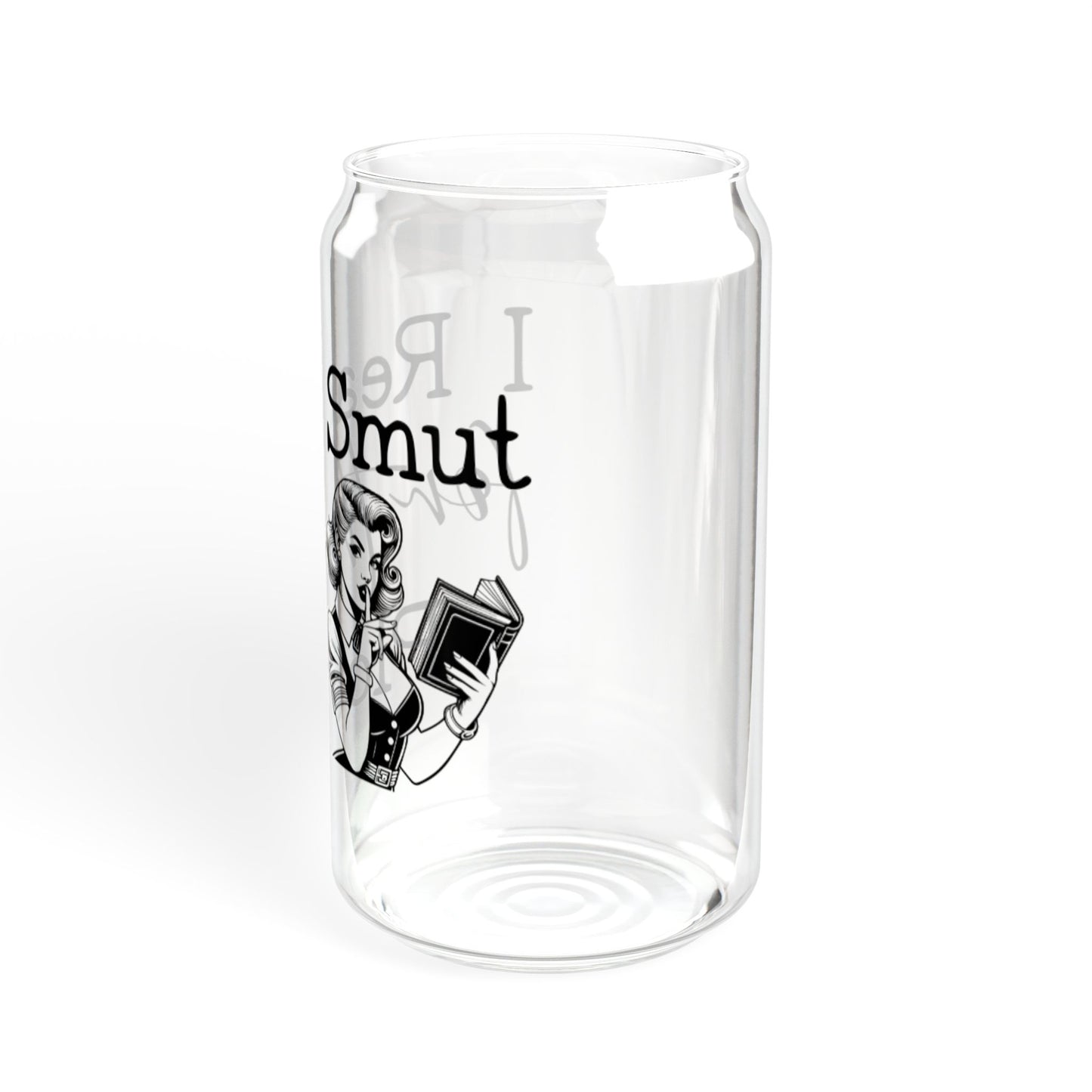 I Read Smut for the Plot – 16oz Glass Tumbler