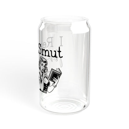 I Read Smut for the Plot – 16oz Glass Tumbler