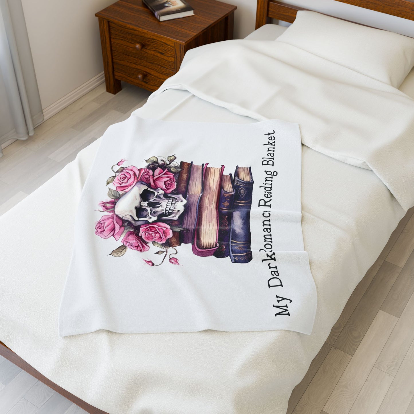 Velveteen Plush Blanket - My Dark Romance Reading Blanket