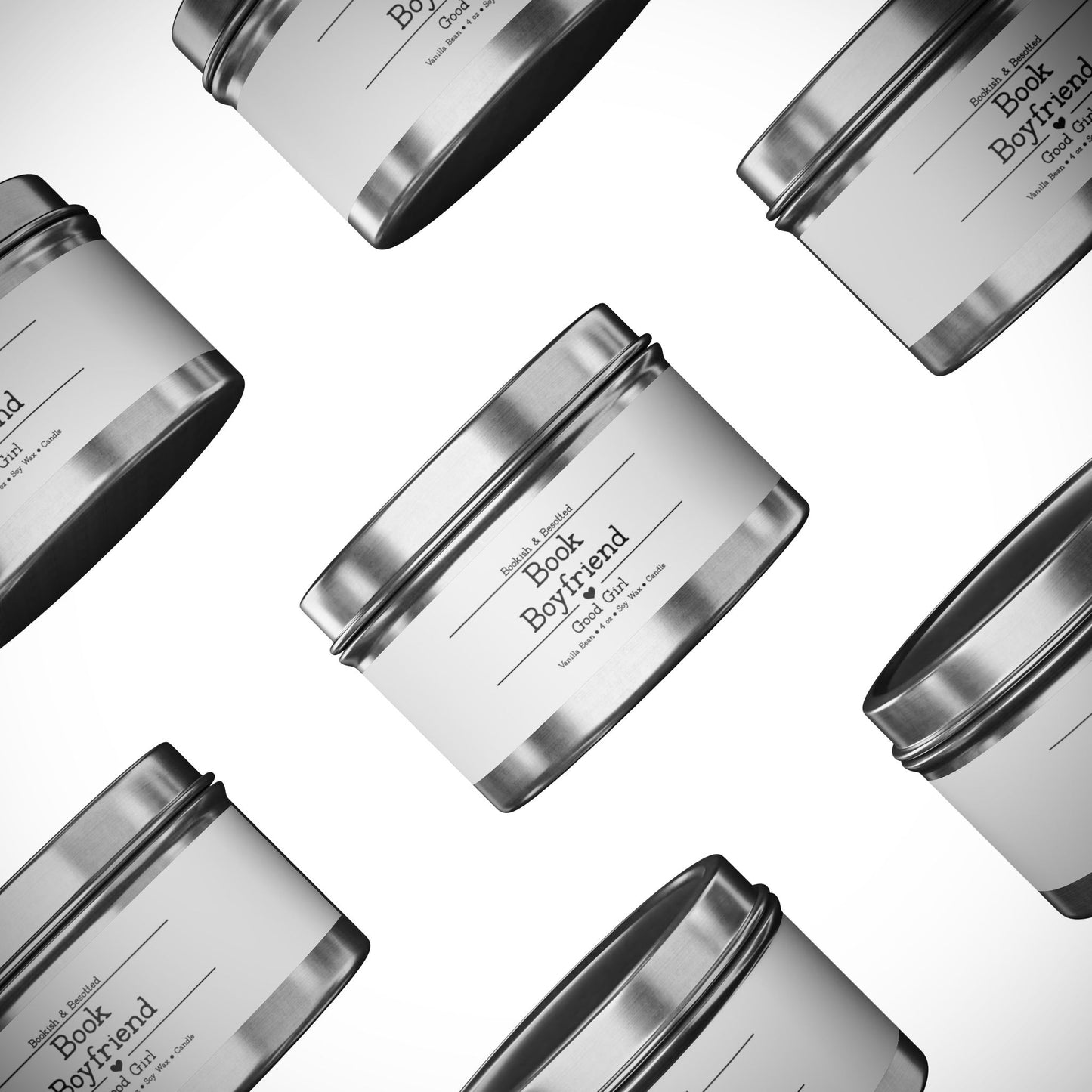 Book Boyfriend Candle – “Good Girl” (Vanilla Bean, 4oz Soy Wax)