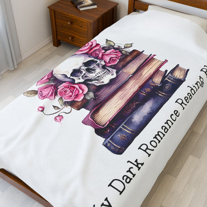 Velveteen Plush Blanket - My Dark Romance Reading Blanket