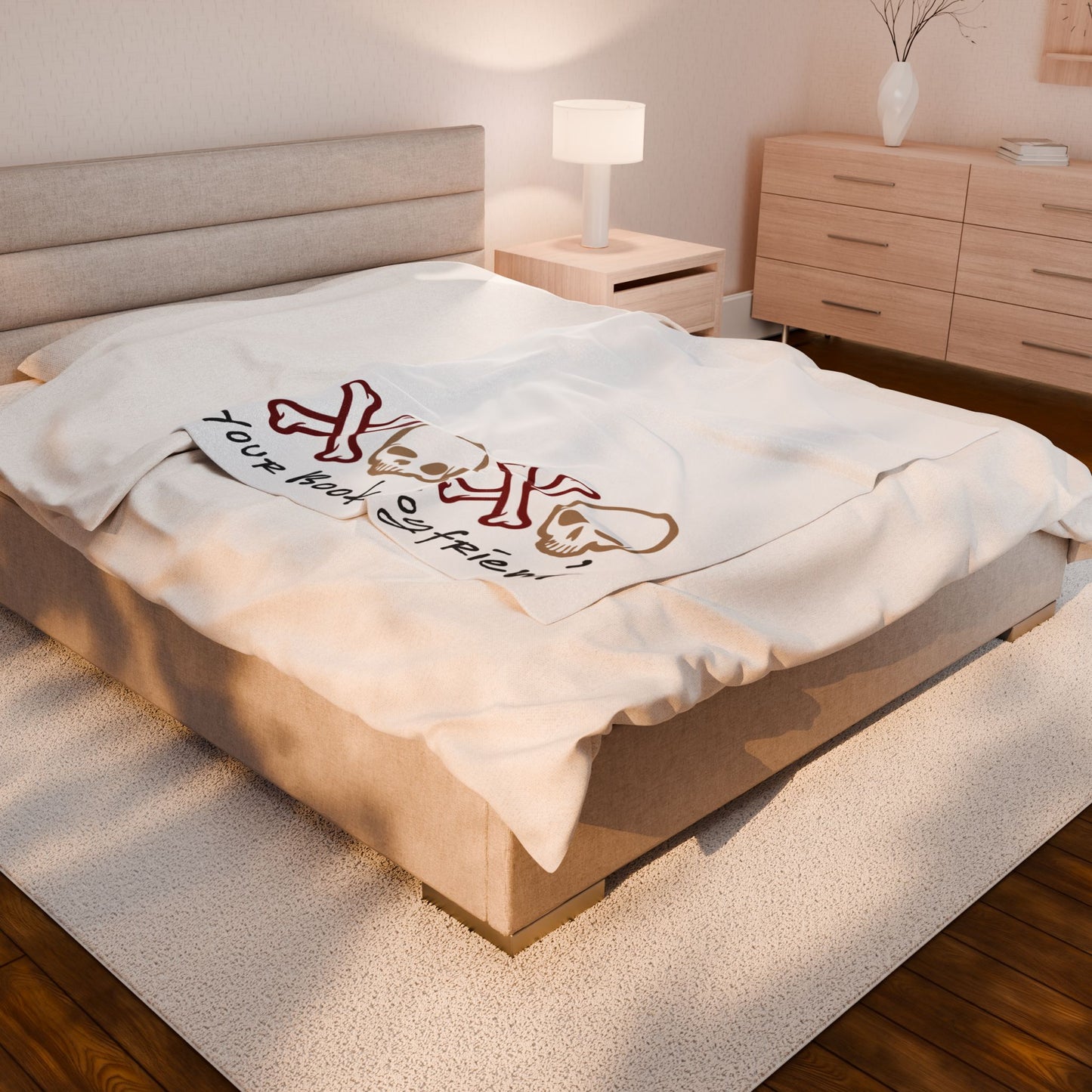 Plush Blanket - XOXO Your Book Boyfriend Design