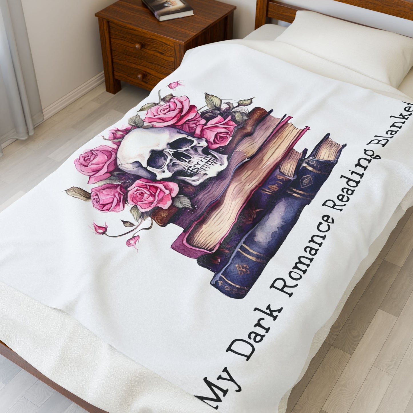 Velveteen Plush Blanket - My Dark Romance Reading Blanket