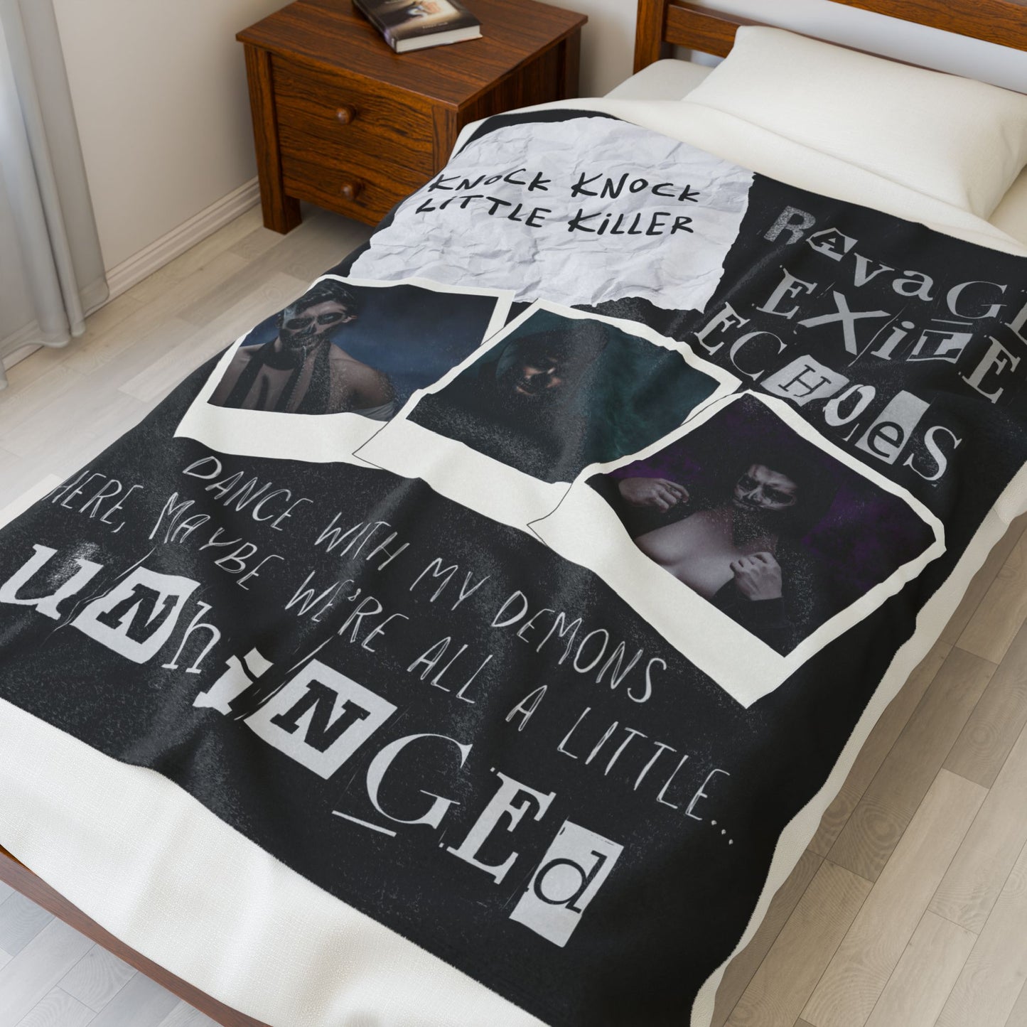 Dance with My Demons Plush Blanket, Cozy Throw