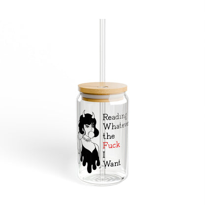 Reading Whatever the Fck I Want – 16oz Glass Tumbler