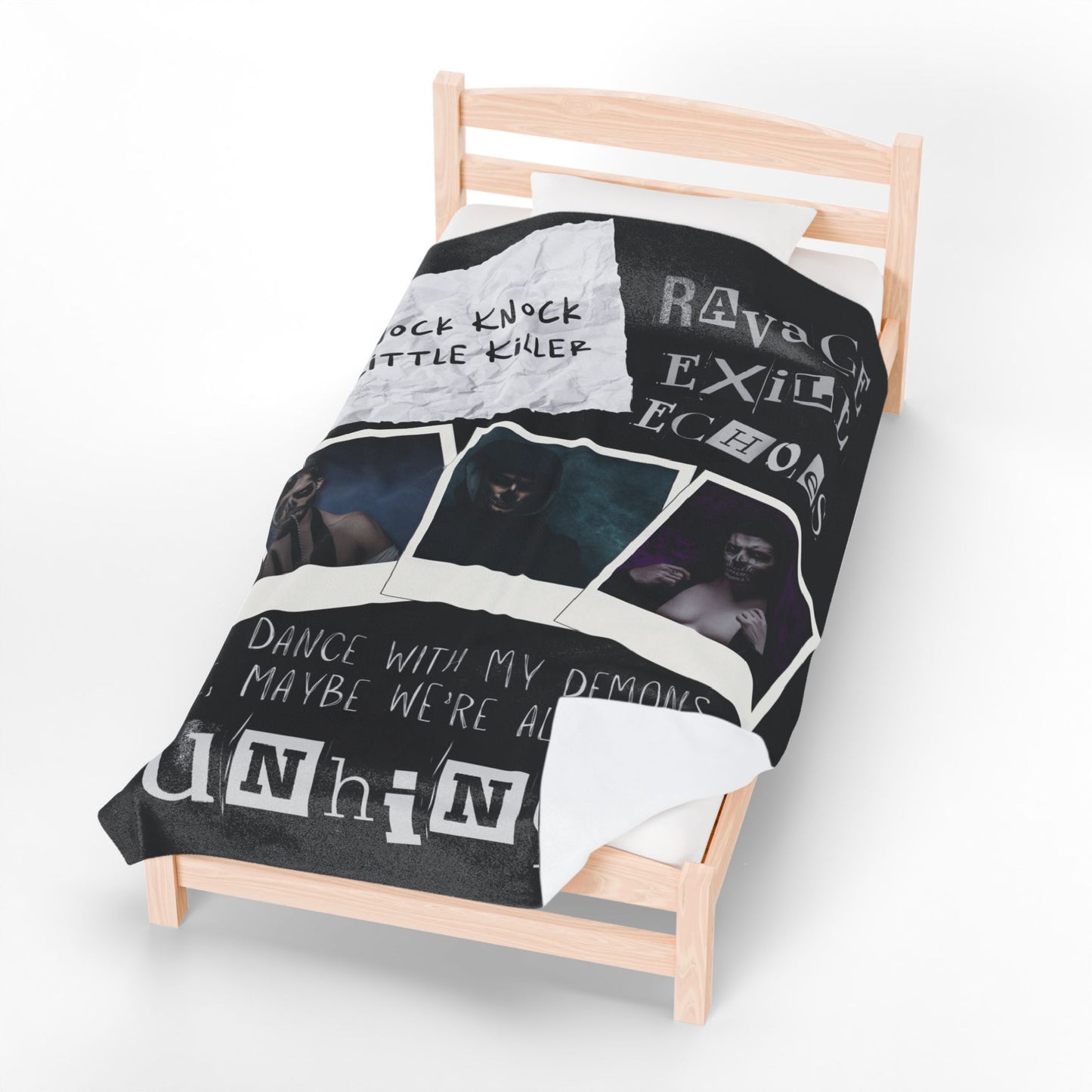 Dance with My Demons Plush Blanket, Cozy Throw