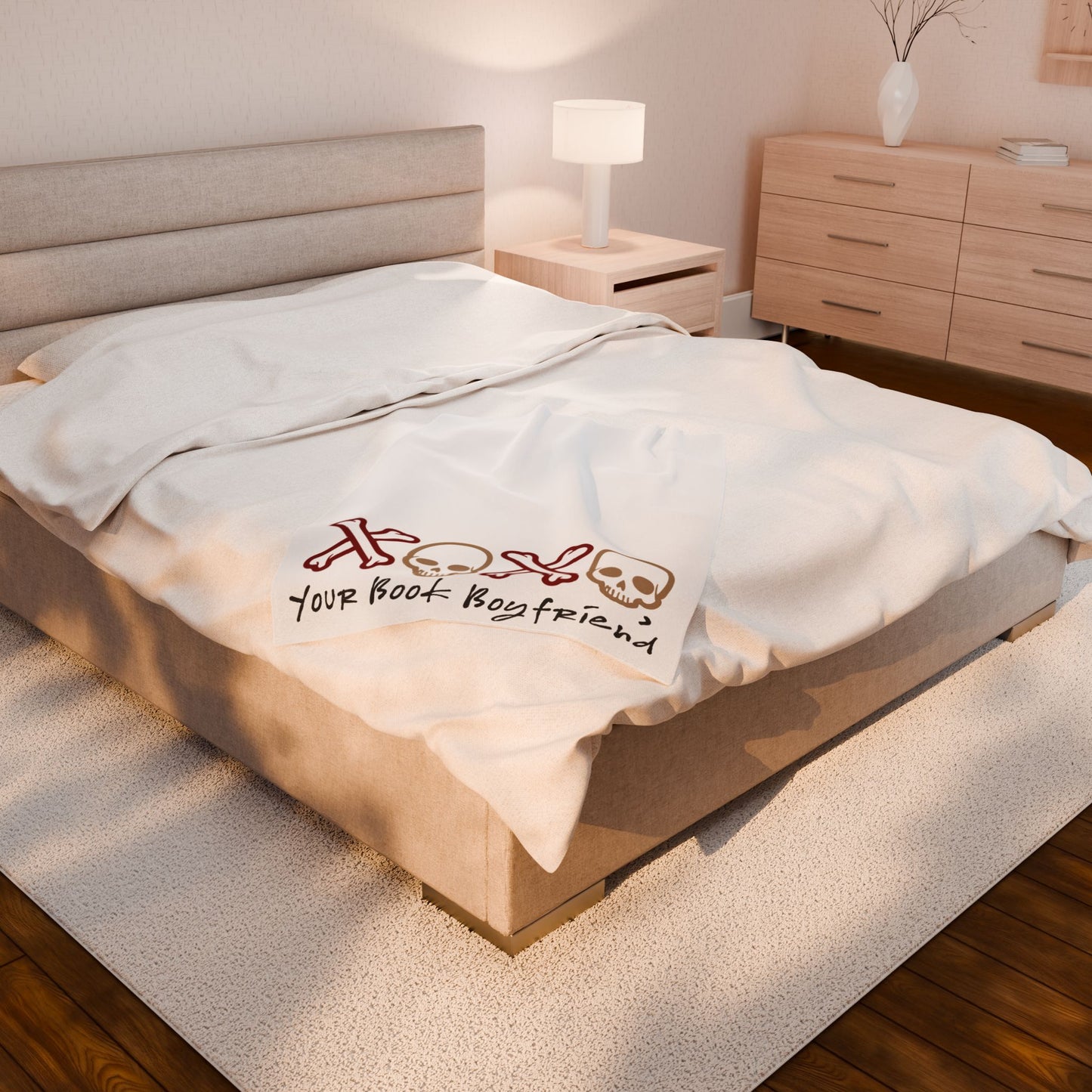 Plush Blanket - XOXO Your Book Boyfriend Design