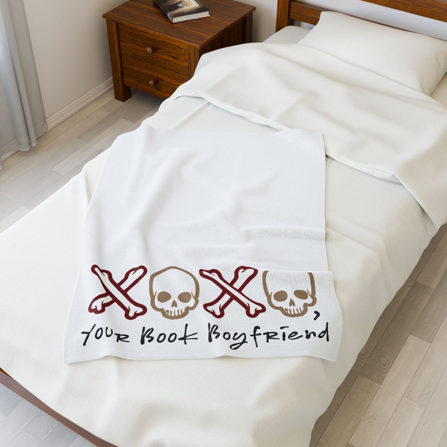 Plush Blanket - XOXO Your Book Boyfriend Design