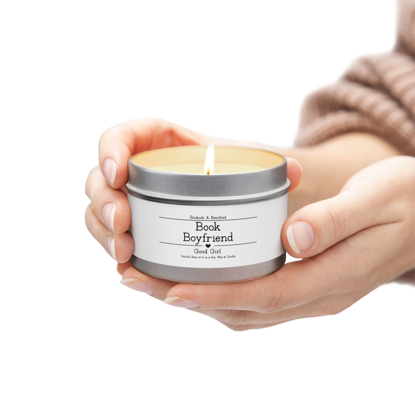 Book Boyfriend Candle – “Good Girl” (Vanilla Bean, 4oz Soy Wax)