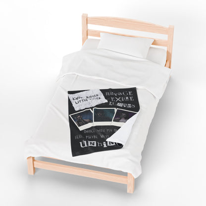 Dance with My Demons Plush Blanket, Cozy Throw