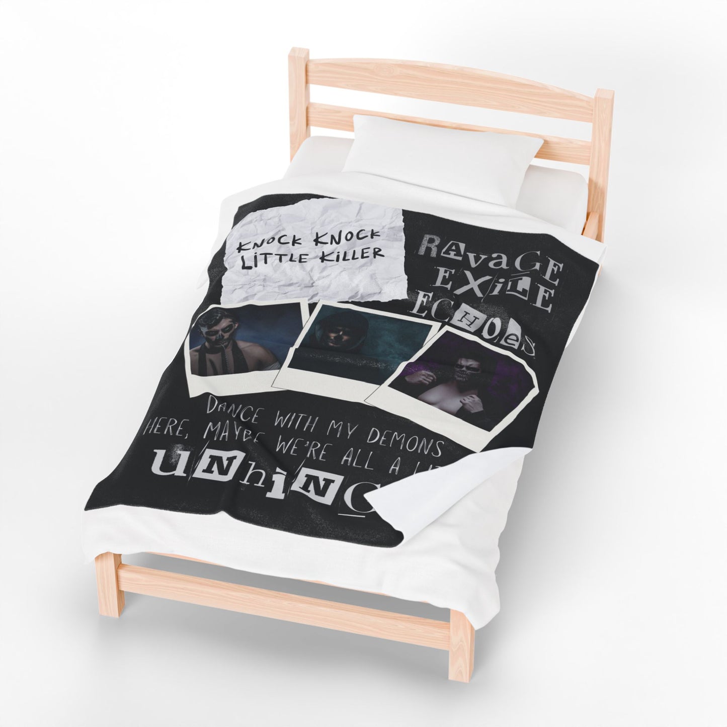 Dance with My Demons Plush Blanket, Cozy Throw