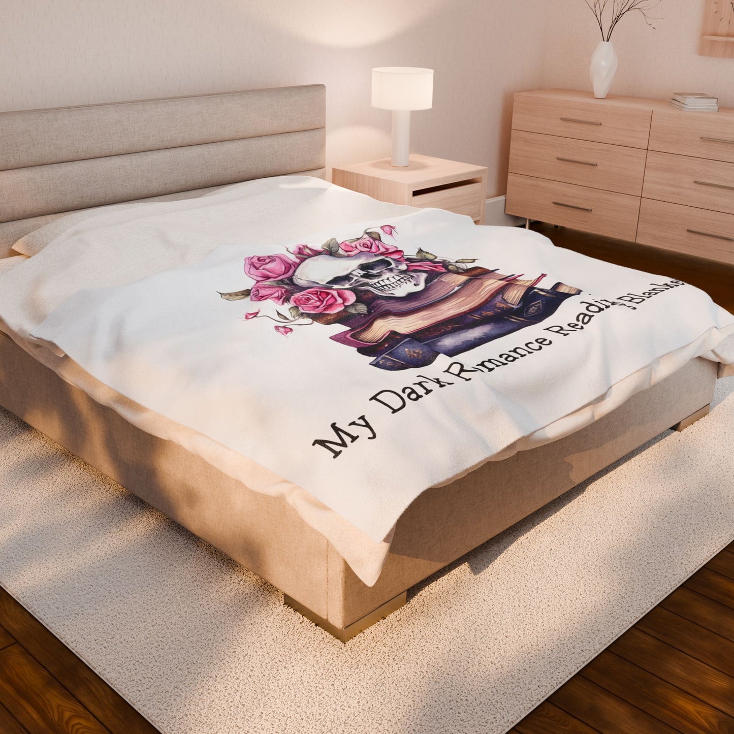 Velveteen Plush Blanket - My Dark Romance Reading Blanket