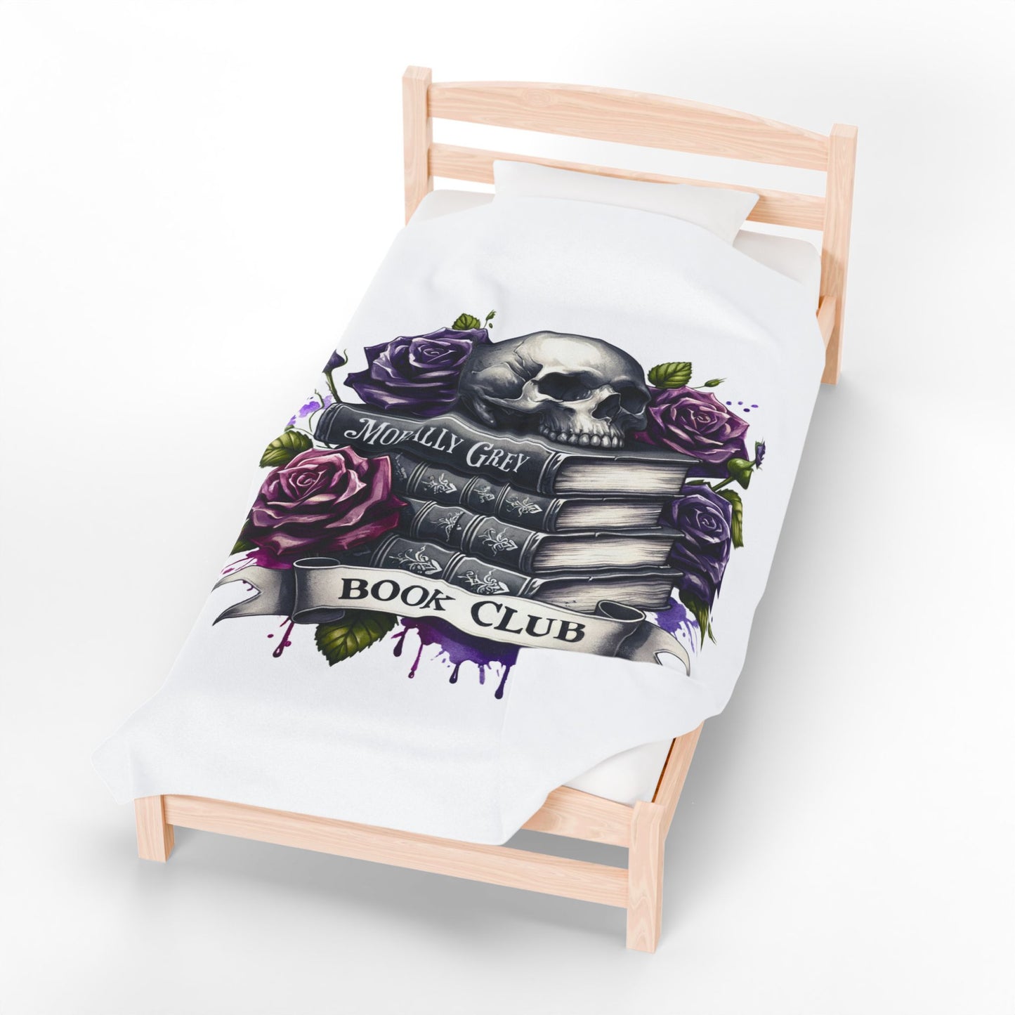 Morally Gray Book Club Plush Reading Blanket