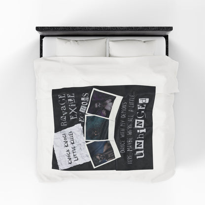 Dance with My Demons Plush Blanket, Cozy Throw