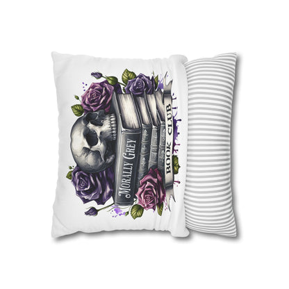 Morally Grey Book Club Skull Pillowcase