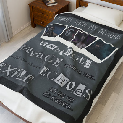Dance With My Demons Plush Blanket