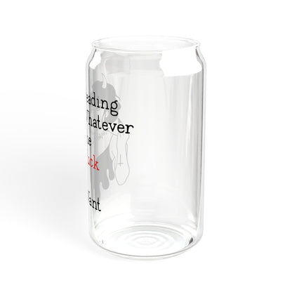 Reading Whatever the Fck I Want – 16oz Glass Tumbler