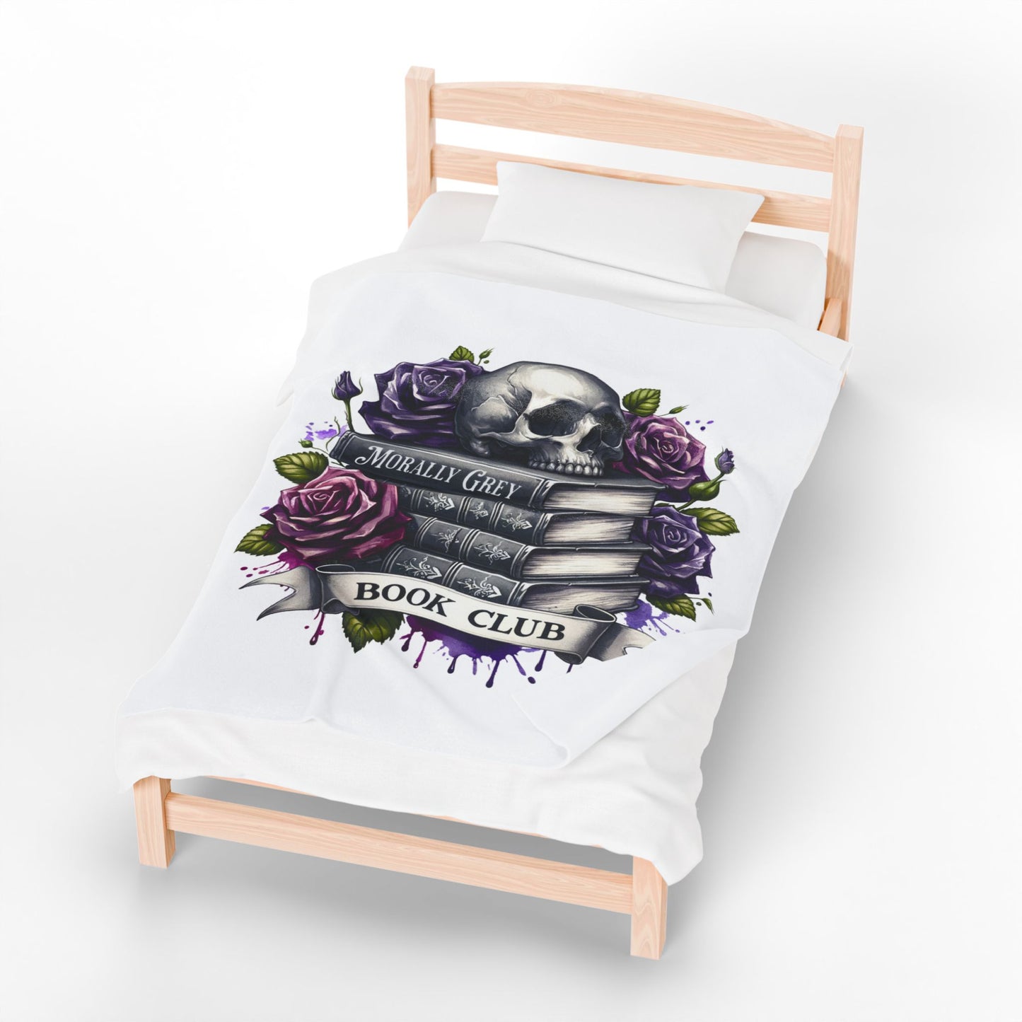 Morally Gray Book Club Plush Reading Blanket