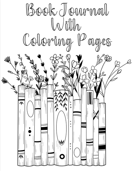 Digital Book Journal Coloring Book